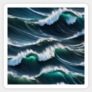 Ocean Waves With Whitecaps Sticker